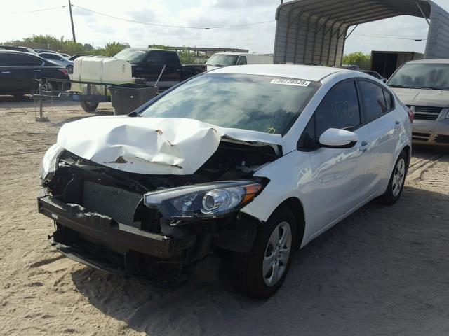 KNAFK4A60G5584960 - 2016 KIA FORTE LX WHITE photo 2