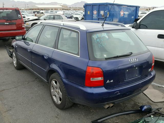 WAUKH68D71A134332 - 2001 AUDI A4 2.8 AVA BLUE photo 3