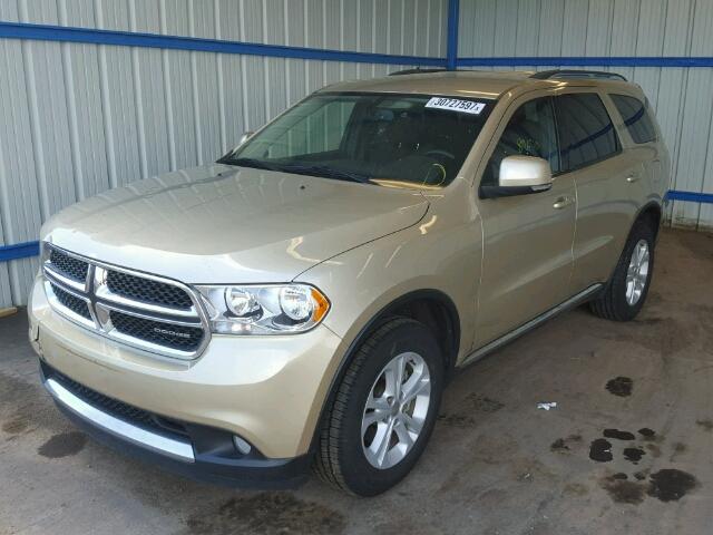 1D4RE4GG0BC667285 - 2011 DODGE DURANGO CR BEIGE photo 2