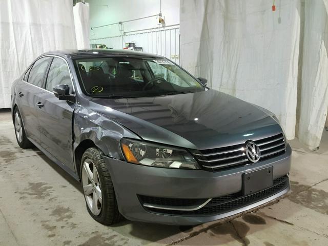 1VWBP7A31EC015731 - 2014 VOLKSWAGEN PASSAT SE GRAY photo 1