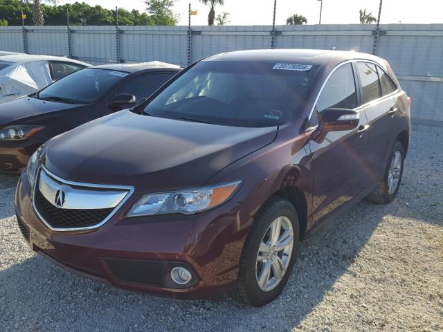 5J8TB3H5XDL002479 - 2013 ACURA RDX TECHNO RED photo 2