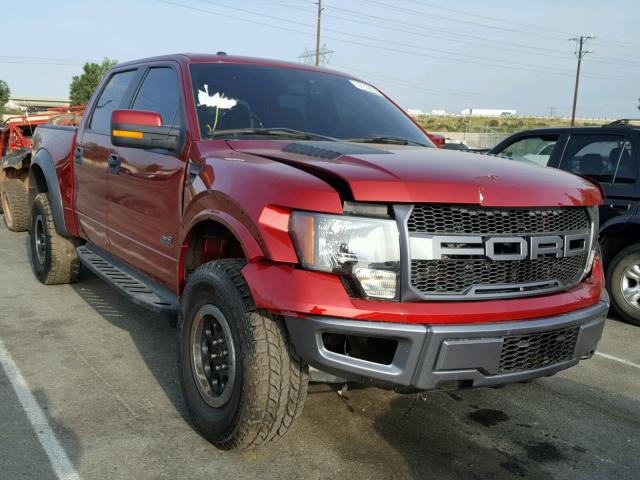 1FTFW1R62EFA45015 - 2014 FORD F150 SVT R BURGUNDY photo 1