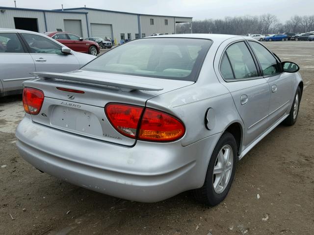 1G3NL52F24C129566 - 2004 OLDSMOBILE ALERO GL SILVER photo 4