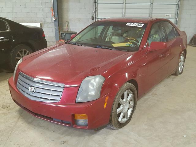 1G6DM577140115060 - 2004 CADILLAC CTS MAROON photo 2