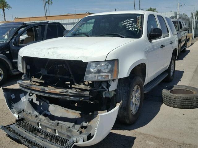 1GNEC03059R190869 - 2009 CHEVROLET TAHOE POLI WHITE photo 2