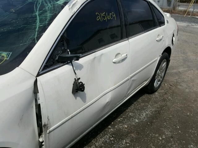 2G1WC581769418669 - 2006 CHEVROLET IMPALA LT WHITE photo 10