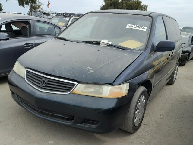 2HKRL18581H584012 - 2001 HONDA ODYSSEY LX GREEN photo 2