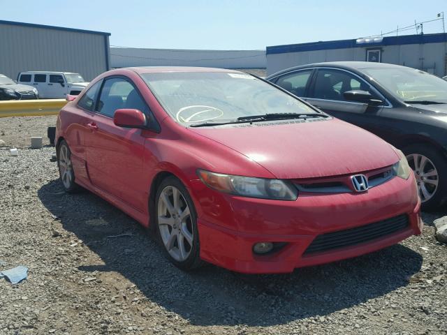 2HGFG21568H700447 - 2008 HONDA CIVIC SI RED photo 1