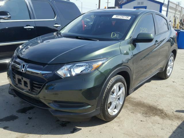 3CZRU5G33GM727398 - 2016 HONDA HR-V LX GREEN photo 2