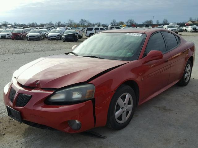 2G2WP552281171320 - 2008 PONTIAC GRAND PRIX RED photo 2
