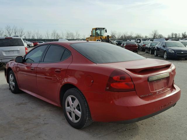 2G2WP552281171320 - 2008 PONTIAC GRAND PRIX RED photo 3