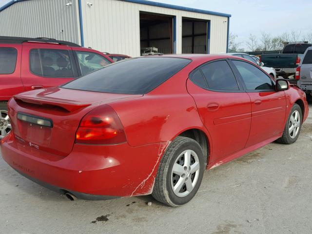 2G2WP552281171320 - 2008 PONTIAC GRAND PRIX RED photo 4