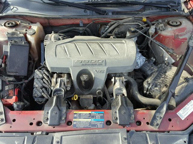 2G2WP552281171320 - 2008 PONTIAC GRAND PRIX RED photo 7