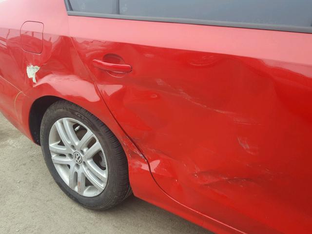 3VW2K7AJ4FM355176 - 2015 VOLKSWAGEN JETTA BASE 红色 照片 9
