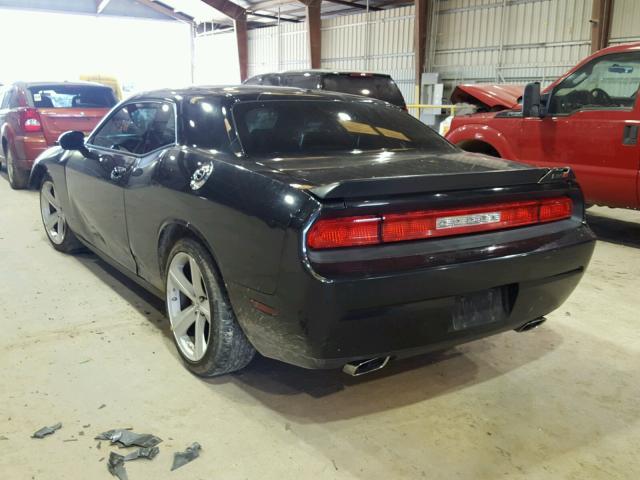 2B3LJ74W48H301249 - 2008 DODGE CHALLENGER BLACK photo 3