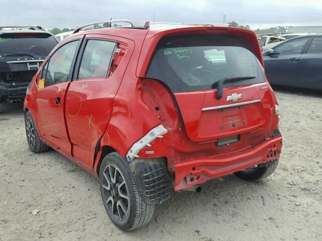 KL8CF6S93EC440030 - 2014 CHEVROLET SPARK 2LT RED photo 3