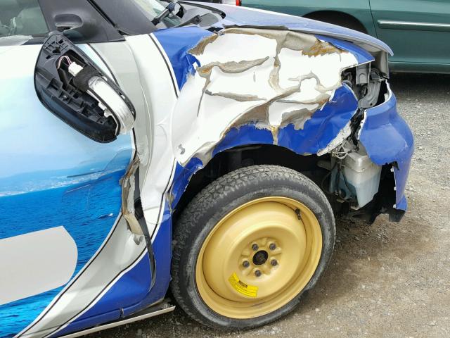 JTLKE50E481018594 - 2008 TOYOTA SCION XB BLUE photo 9