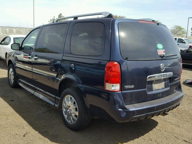 4GLDV13176D222077 - 2006 BUICK TERRAZA IN BLUE photo 3