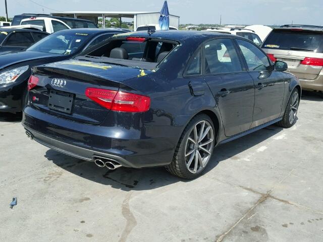 WAUKGAFL8FA046767 - 2015 AUDI S4 PRESTIG BLACK photo 4