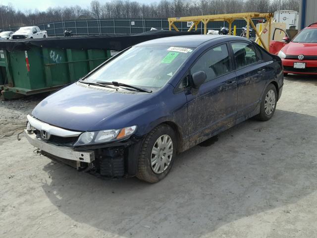 2HGFA1F39BH515514 - 2011 HONDA CIVIC VP BLUE photo 2