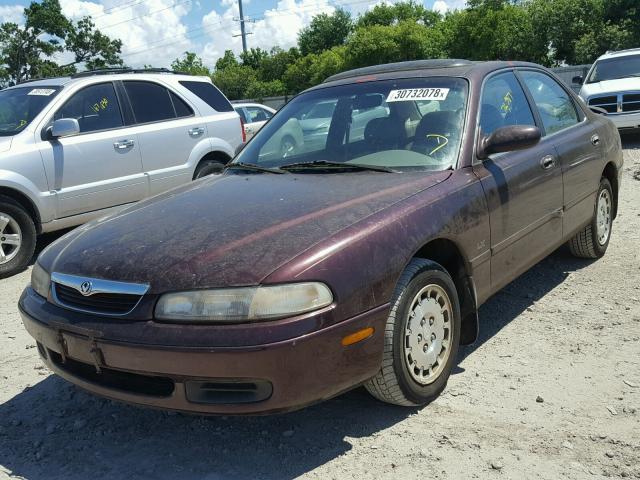 1YVGE22C9V5666877 - 1997 MAZDA 626 DX MAROON photo 2