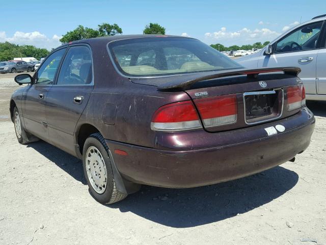 1YVGE22C9V5666877 - 1997 MAZDA 626 DX MAROON photo 3