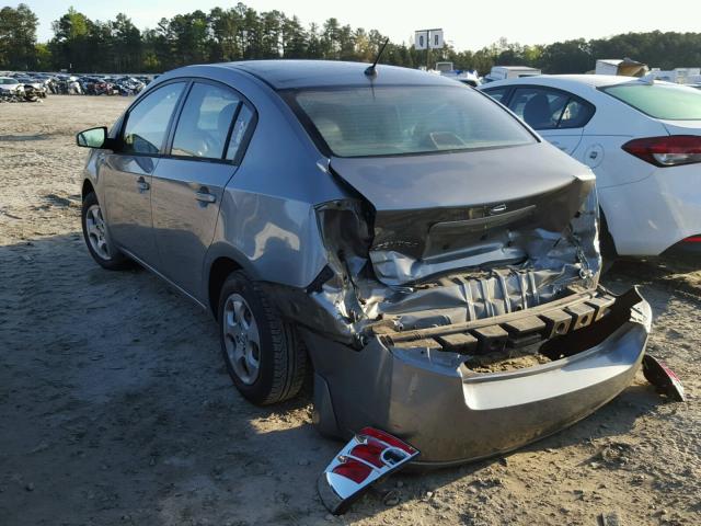 3N1AB61E58L660323 - 2008 NISSAN SENTRA 2.0 GRAY photo 3