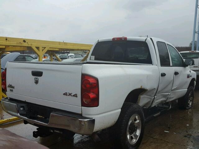 3D7KS28D68G135535 - 2008 DODGE RAM 2500 S WHITE photo 3