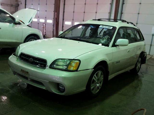 4S3BH815847630209 - 2004 SUBARU LEGACY OUT WHITE photo 2