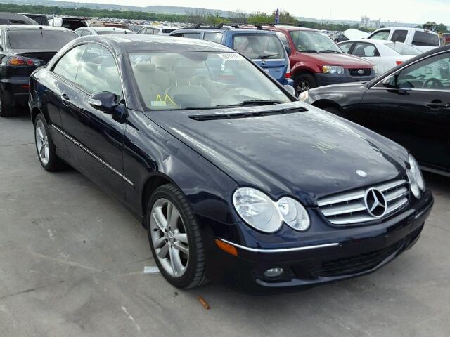 WDBTJ56H67F210287 - 2007 MERCEDES-BENZ CLK 350 BLACK photo 1