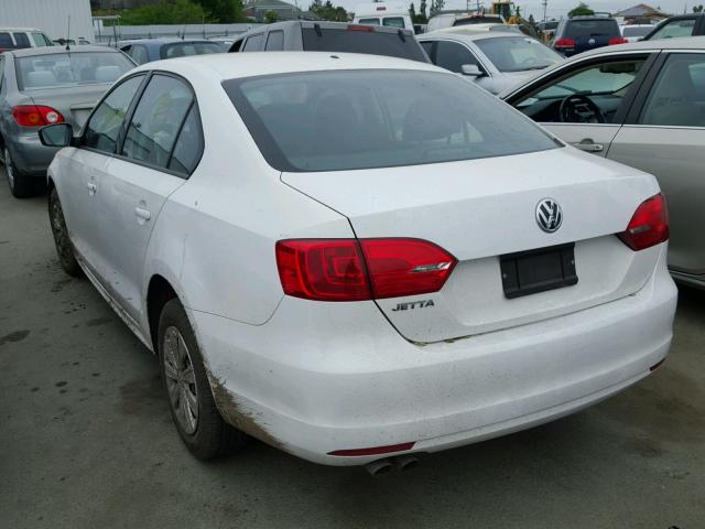 3VW2K7AJ6EM207710 - 2014 VOLKSWAGEN JETTA BASE 白色 照片 3