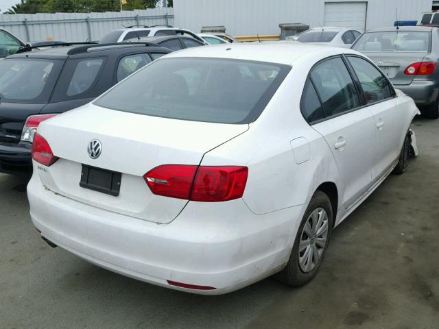 3VW2K7AJ6EM207710 - 2014 VOLKSWAGEN JETTA BASE 白色 照片 4