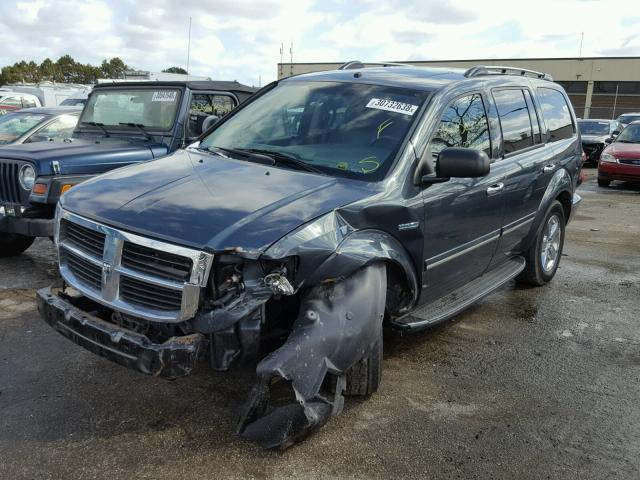 1D8JB18T59F700241 - 2009 DODGE DURANGO HY BLUE photo 2