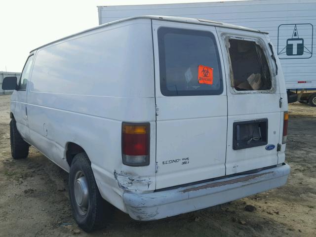 1FTGE24H9RHA33573 - 1994 FORD ECONOLINE WHITE photo 3