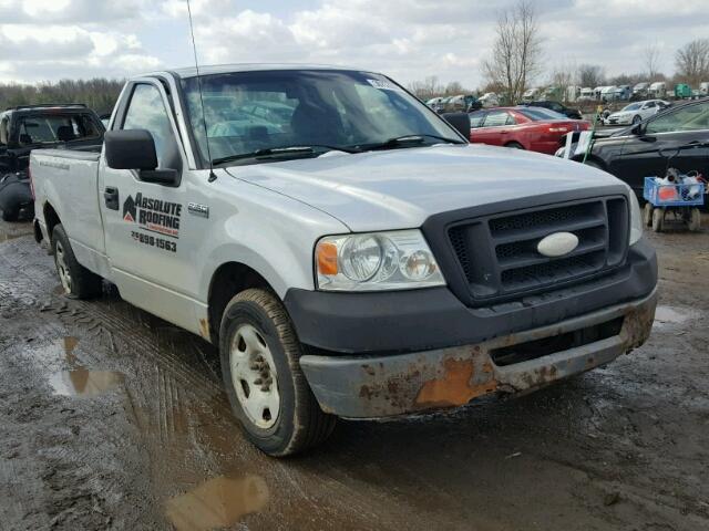 1FTRF12277NA82221 - 2007 FORD F150 SILVER photo 1