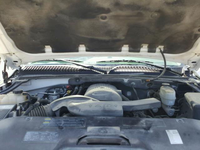 1GNEK13T35R133552 - 2005 CHEVROLET TAHOE K150 WHITE photo 7