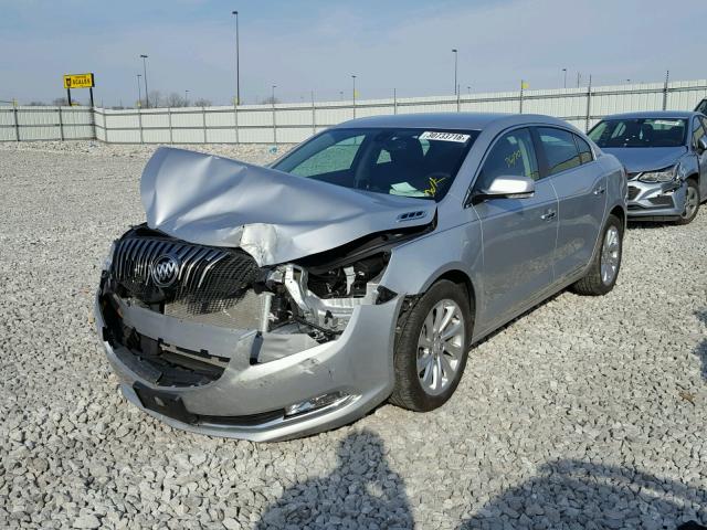 1G4GB5G30FF202053 - 2015 BUICK LACROSSE SILVER photo 2