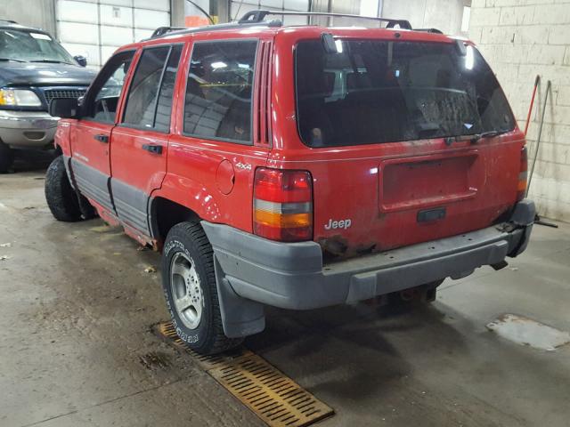 1J4GZ58S5VC573046 - 1997 JEEP GRAND CHER RED photo 3