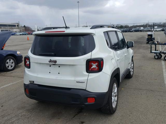 ZACCJABTXFPB49073 - 2015 JEEP RENEGADE L WHITE photo 4