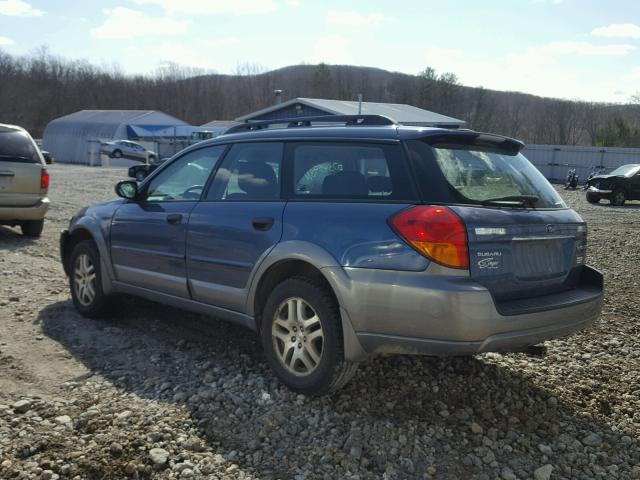 4S4BP61C767351130 - 2006 SUBARU LEGACY OUT BLUE photo 3