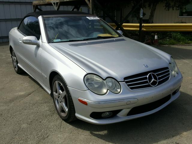 WDBTK75J75F134525 - 2005 MERCEDES-BENZ CLK 500 SILVER photo 1