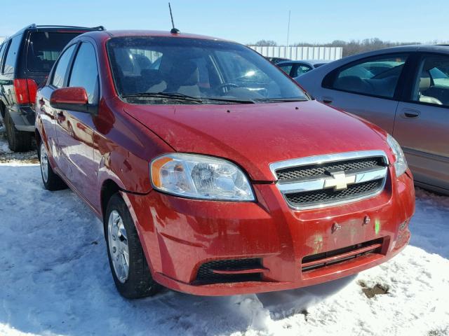 KL1TD56E09B626478 - 2009 CHEVROLET AVEO LS 红色 照片 1
