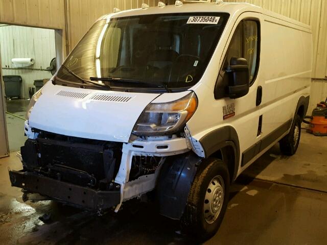 3C6TRVAG1HE546005 - 2017 RAM PROMASTER WHITE photo 2