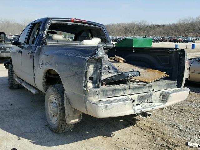 1D7KS28A57J593618 - 2007 DODGE RAM 2500 S BLACK photo 3