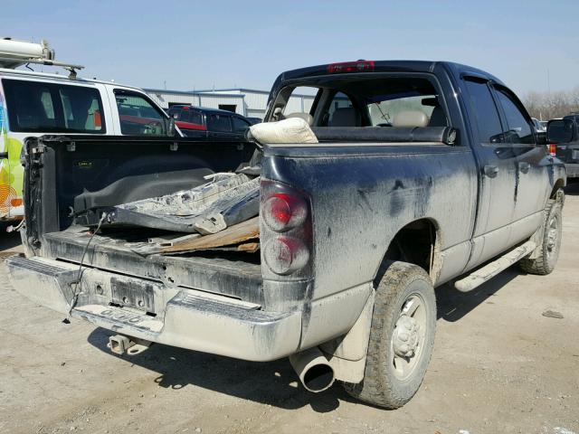 1D7KS28A57J593618 - 2007 DODGE RAM 2500 S BLACK photo 4