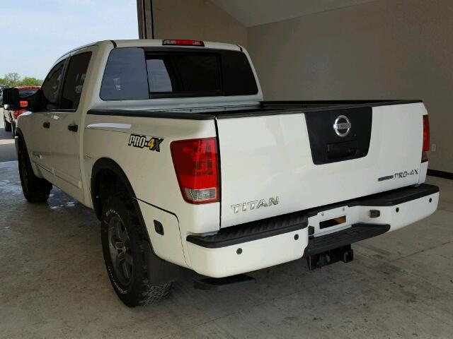 1N6BA0EC1EN500507 - 2014 NISSAN TITAN S WHITE photo 3