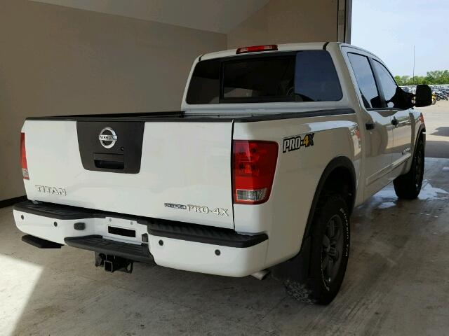 1N6BA0EC1EN500507 - 2014 NISSAN TITAN S WHITE photo 4