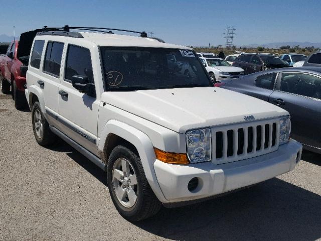 1J8HH48KX6C343116 - 2006 JEEP COMMANDER WHITE photo 1