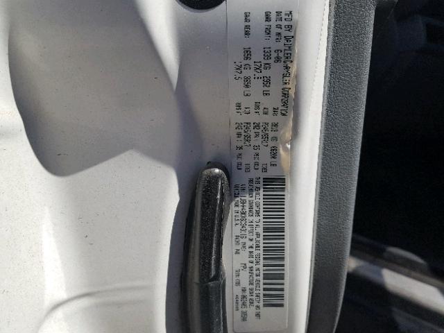 1J8HH48KX6C343116 - 2006 JEEP COMMANDER WHITE photo 10