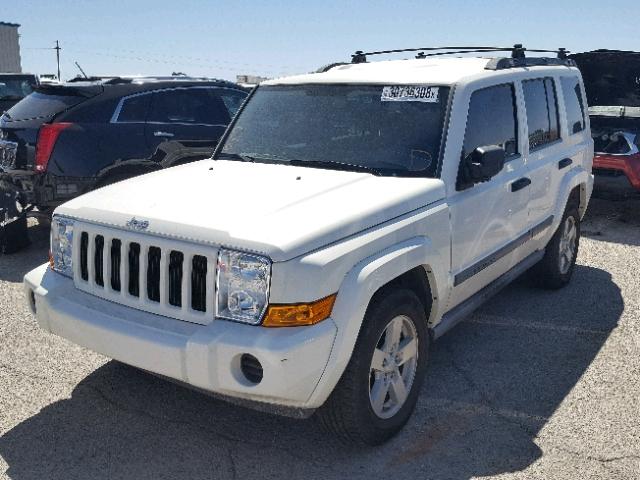 1J8HH48KX6C343116 - 2006 JEEP COMMANDER WHITE photo 2